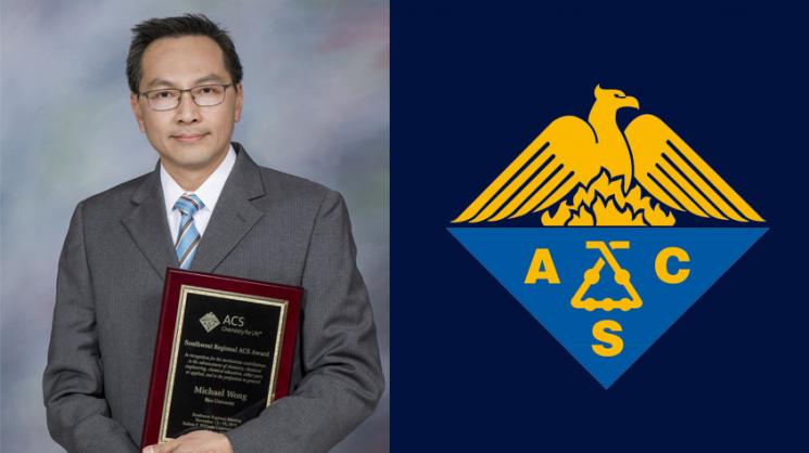 Wong receives 2019 Southwest Region American Chemical Society Award