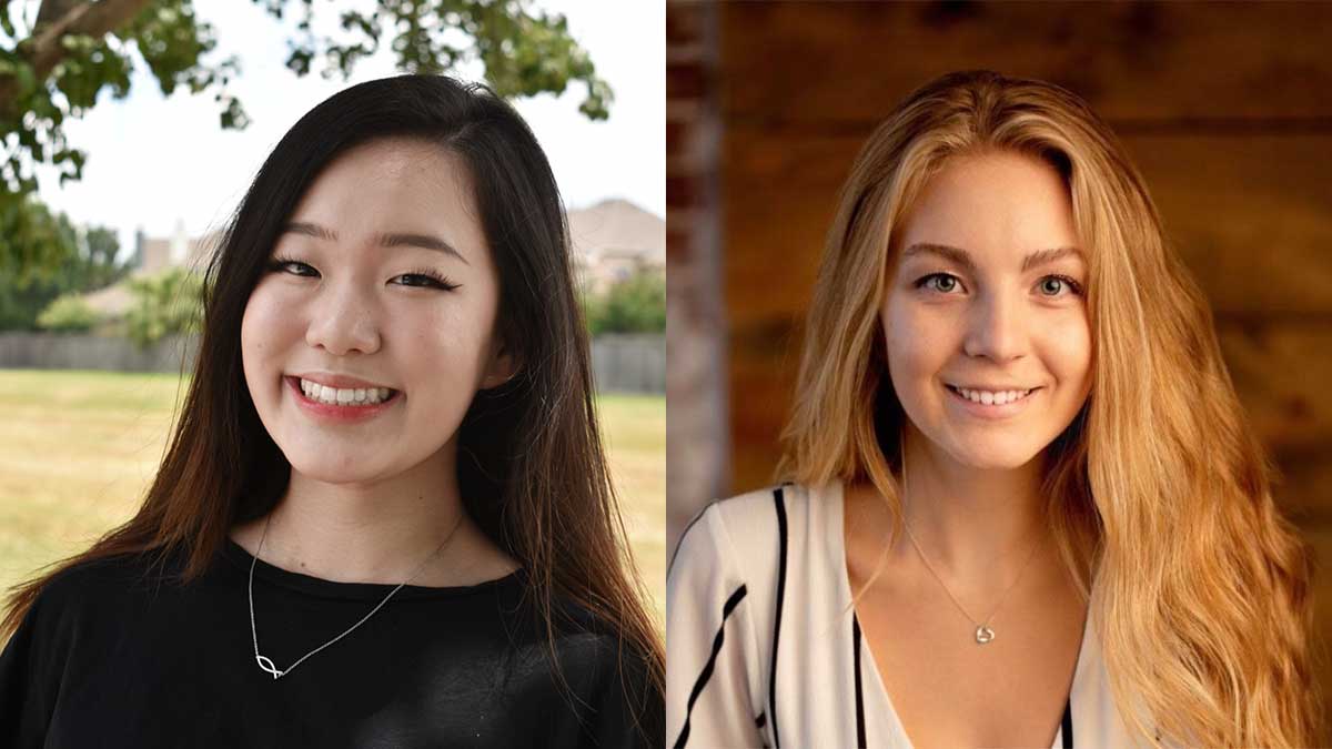 Headshots of Minjung Kim and Savannah Tiemann