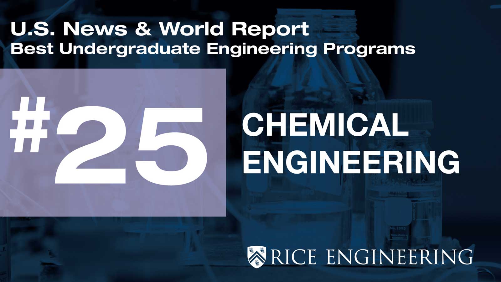 Rice chemical engineering ranks No. 25 among nation's top undergraduate programs