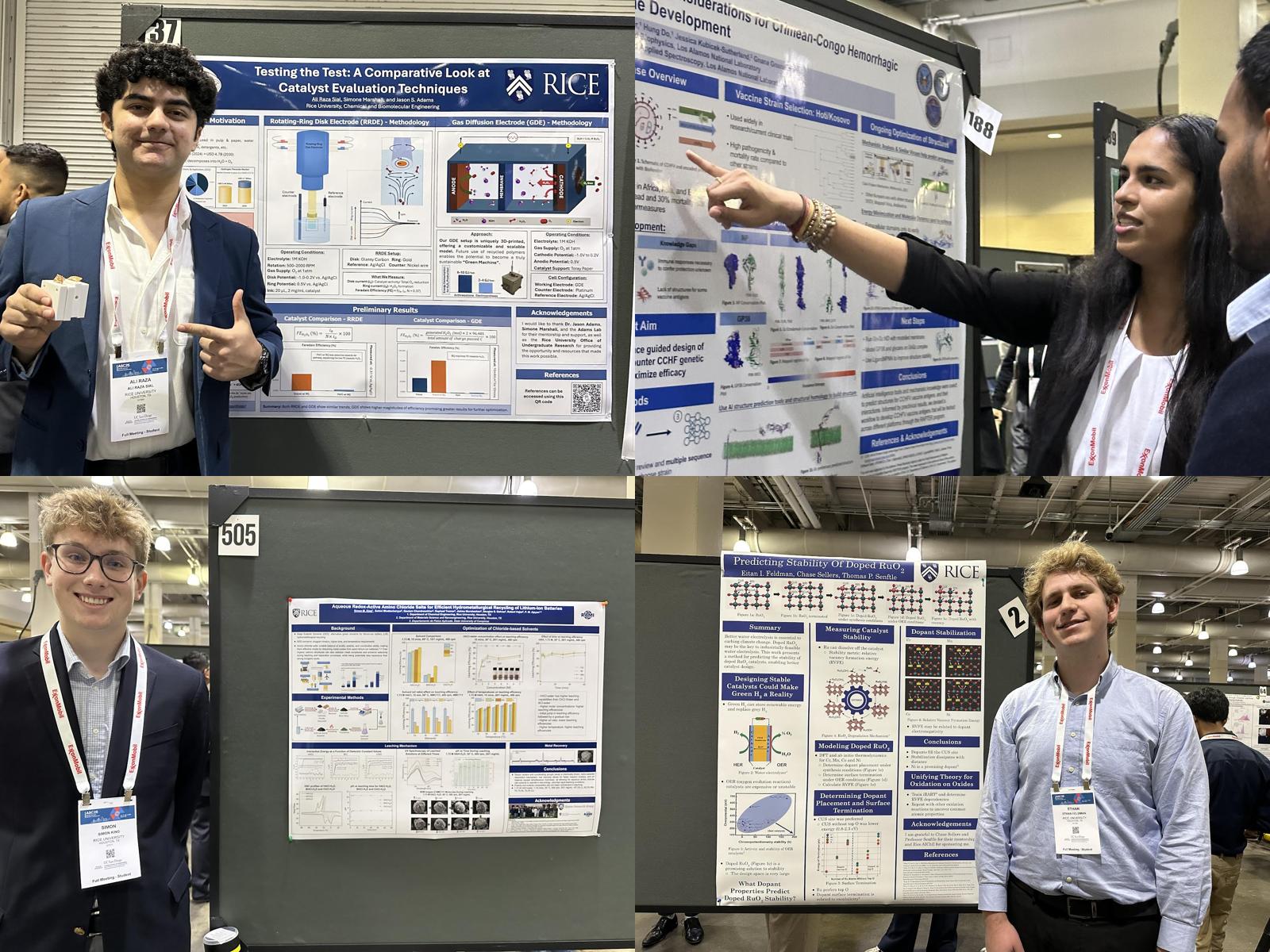 Four students earn top poster awards