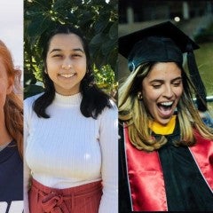 Allison Price, left, Maddie Forbes, Marina Karki and Valentina Camacho.